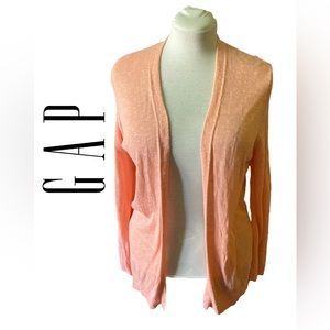 Gap Light Coral Cotton Blend Cardigan
